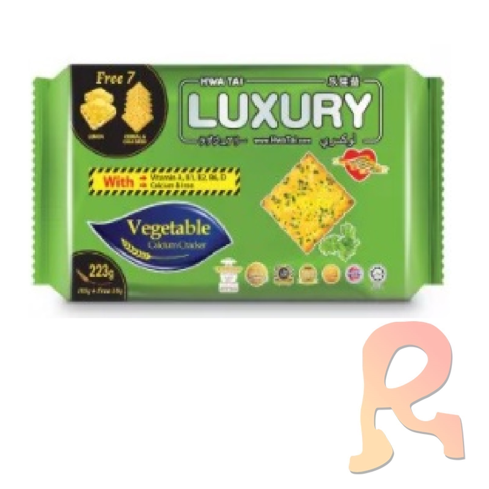 Hwa Tai Luxury Vegetable Calcium Cracker - 185g