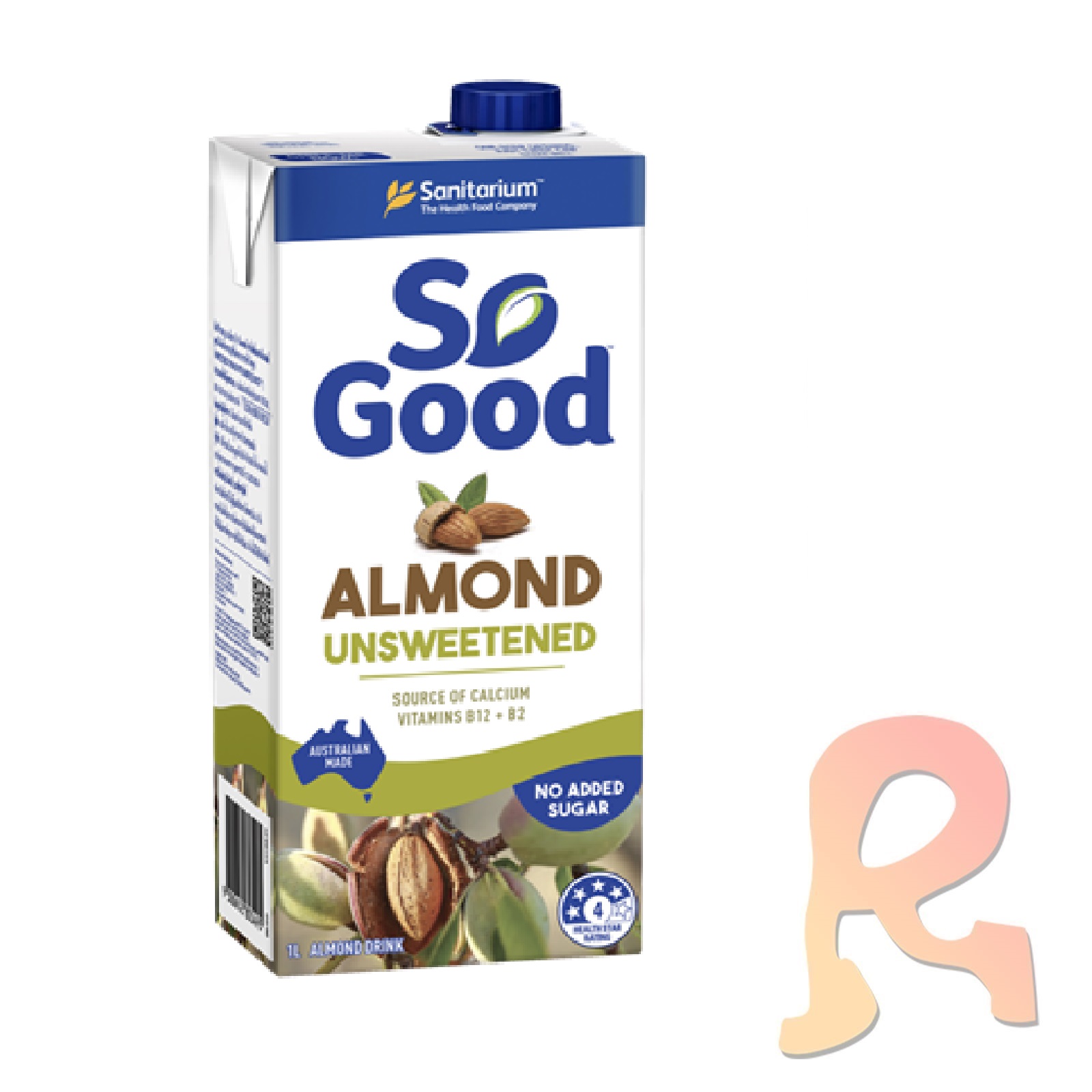 So Good UHT Unsweetend Almond Milk 12x1L