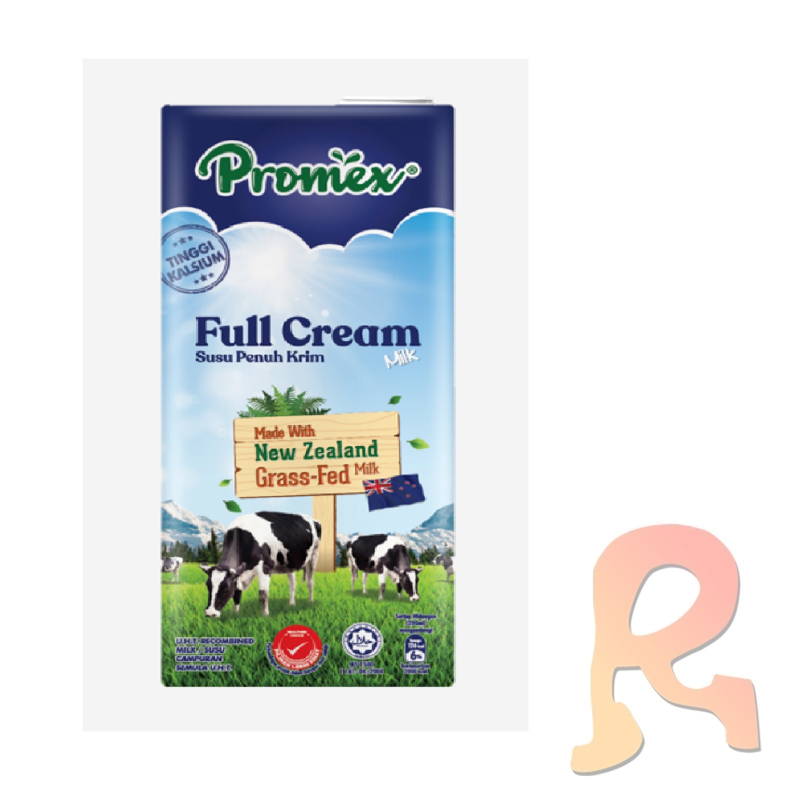 Promex Grass-fed Full Cream Milk 12x1L