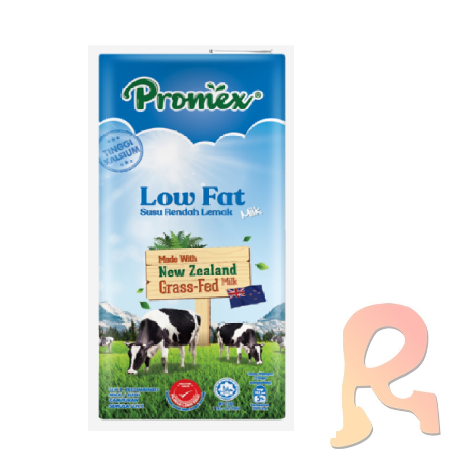 Promex Grass-fed Low Fat Milk 12x1L
