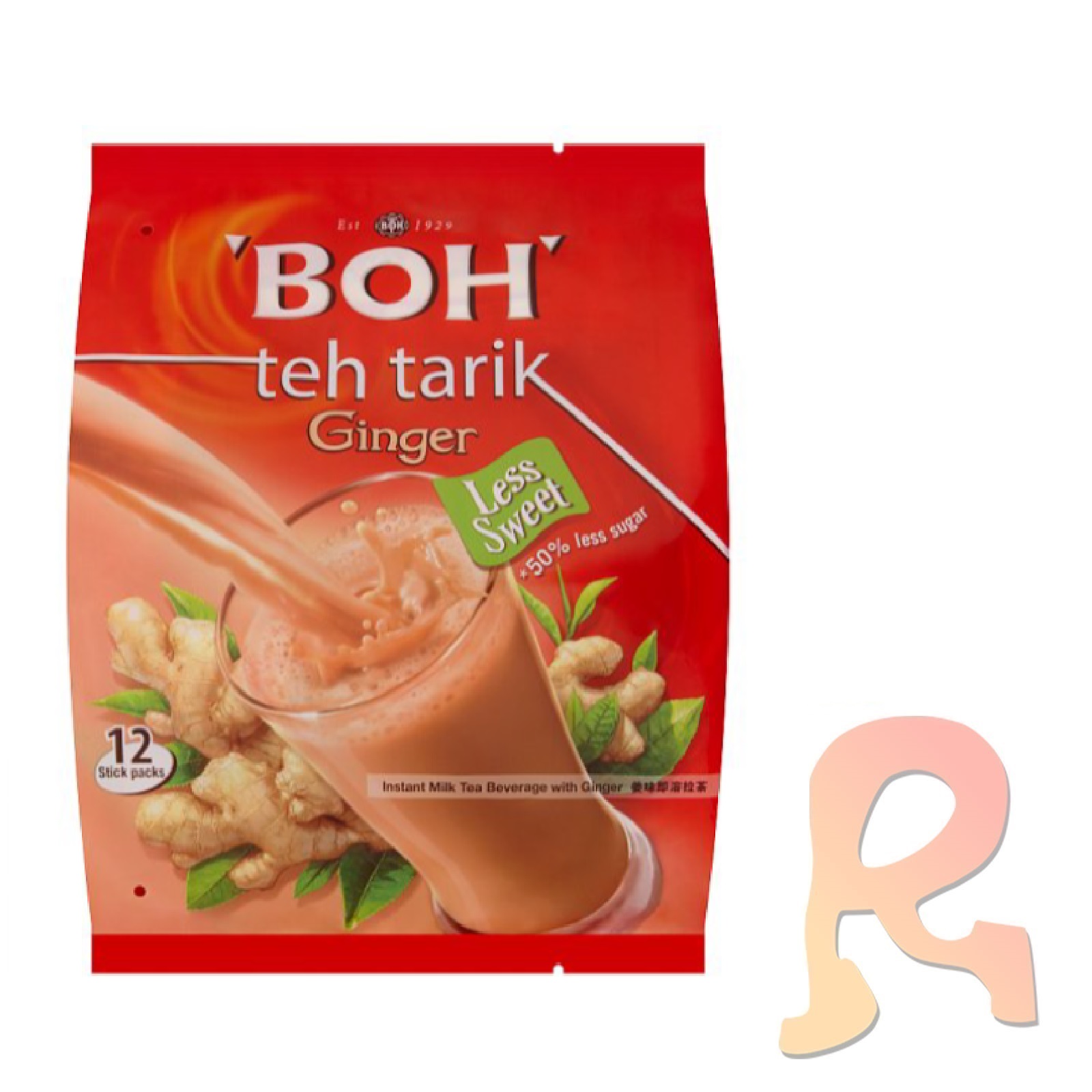 BOH Milk Tea with Ginger 12x26g