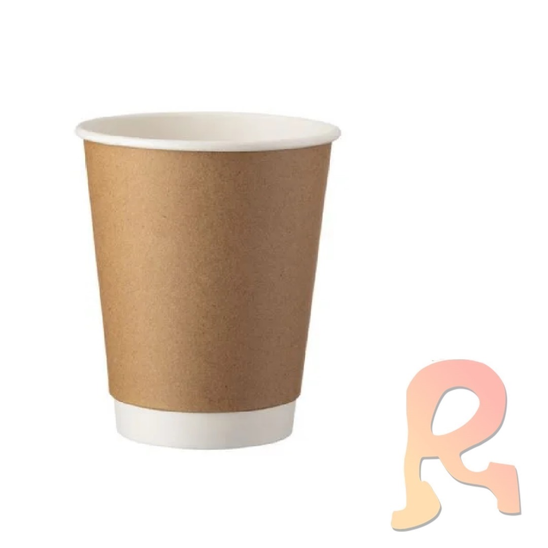 Paper Hot Cup 8oz 1000's (Double Wall)